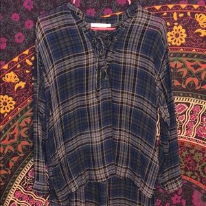 Lace-up Fall Flannel 🍁